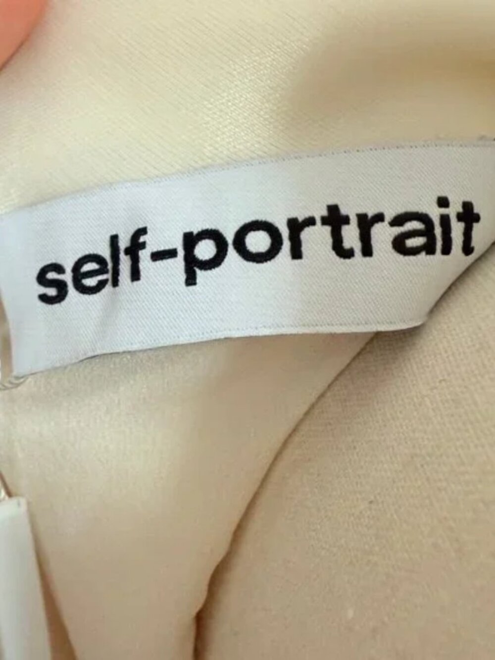 Self Portrait Cream Boucle Tailored Midi Dress - Picture 9 of 10